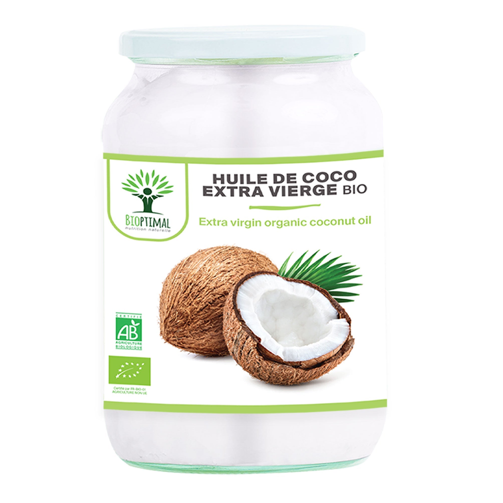 Huile de coco extra vierge bio - Bioptimal Bioptimal Superaliment infusion.organic