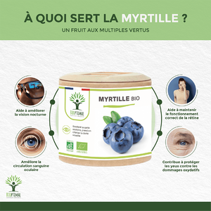 Myrtille bio gélules - Bioptimal Bioptimal Complément alimentaire infusion.organic