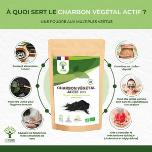 Charbon bio poudre - Bioptimal Bioptimal Superaliment infusion.organic