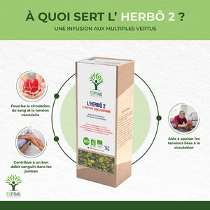 L'herbô 2 confort circulatoire - Bioptimal Bioptimal Infusion infusion.organic