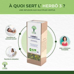 L'herbô 3 confort détente-sommeil - Bioptimal Bioptimal Infusion infusion.organic