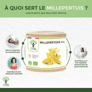 Millepertuis bio gélules - Bioptimal Bioptimal Complément alimentaire infusion.organic