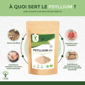 Psyllium bio poudre - Bioptimal Bioptimal Superaliment infusion.organic