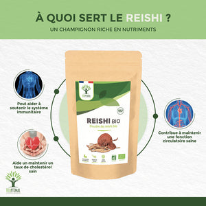 Reishi bio poudre - Bioptimal Bioptimal Superaliment infusion.organic