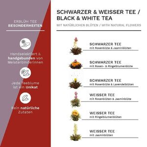 Tea Flowers Mix - Gift Set Blooming Tea With Glass Jug - Blooming Tea, Tea Collections, Ceremonial Sets - Blooming Tea, Tea Collections - infusion.organic