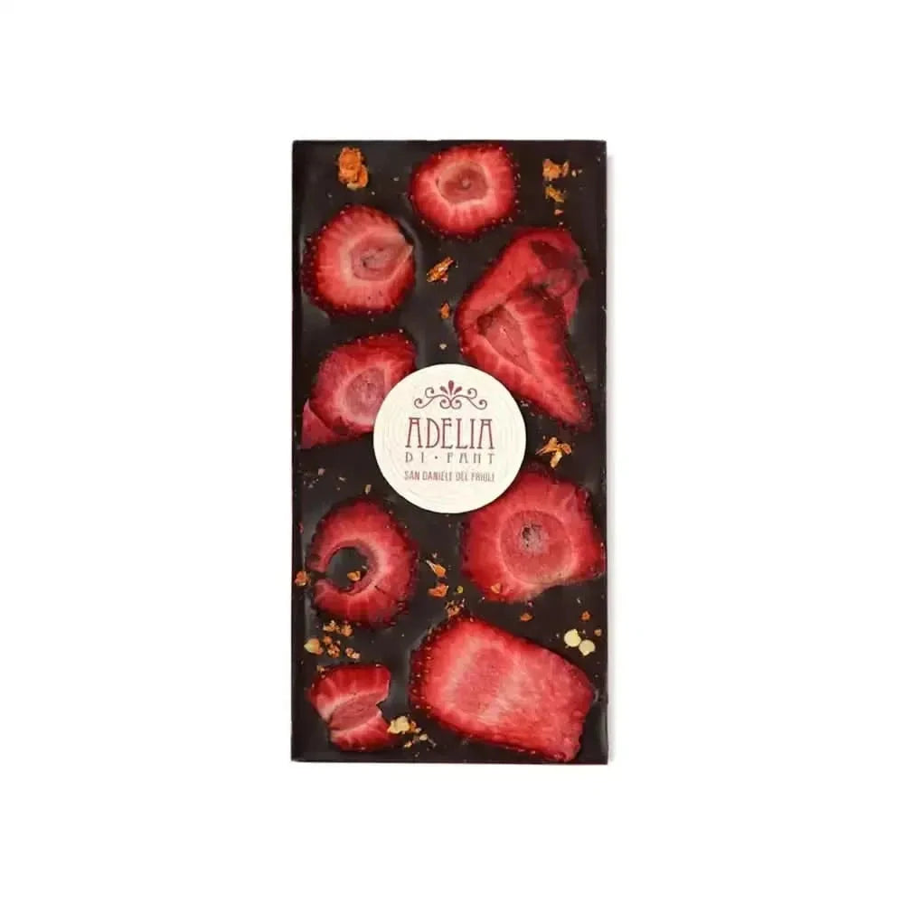 Extra Dark Chocolate with Strawberry and Chili Pepper 85g - Chocolate - Chocolate - infusion.organic