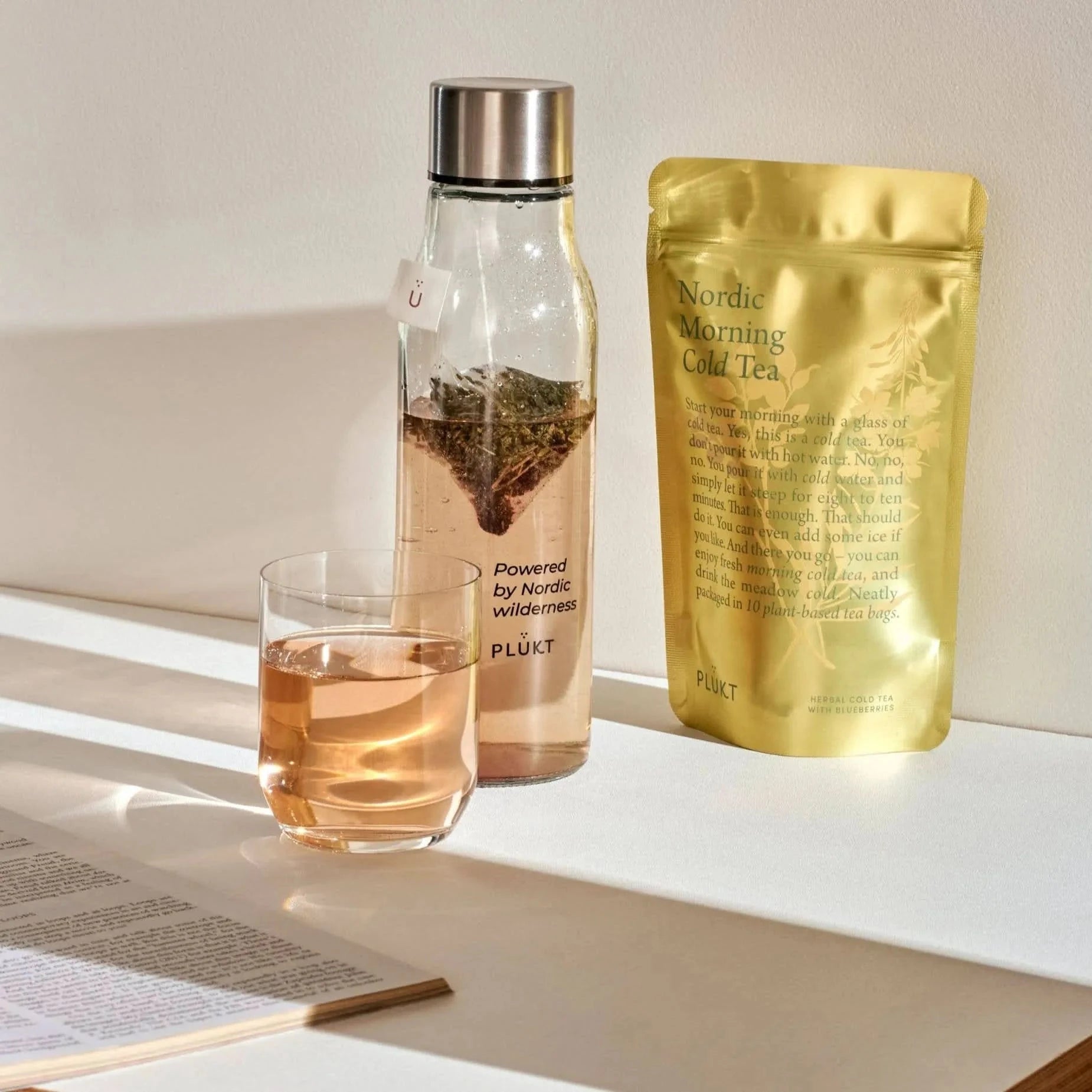 Cold brew tea NORDIC MORNING, organic, blueberry-Plūkt-infusion.organic