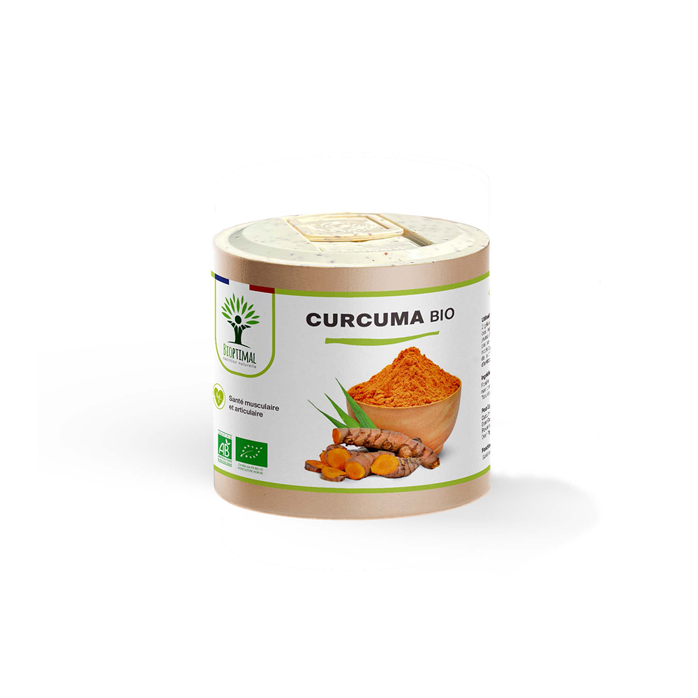 Curcuma bio gélules - Bioptimal Bioptimal Complément alimentaire infusion.organic
