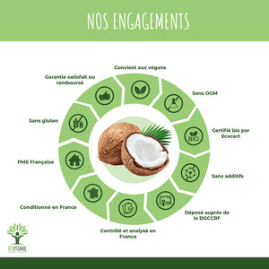 Huile de coco extra vierge bio - Bioptimal Bioptimal Superaliment infusion.organic