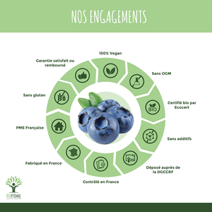 Myrtille bio gélules - Bioptimal Bioptimal Complément alimentaire infusion.organic