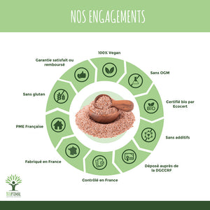 Psyllium bio gélules - Bioptimal Bioptimal Complément alimentaire infusion.organic