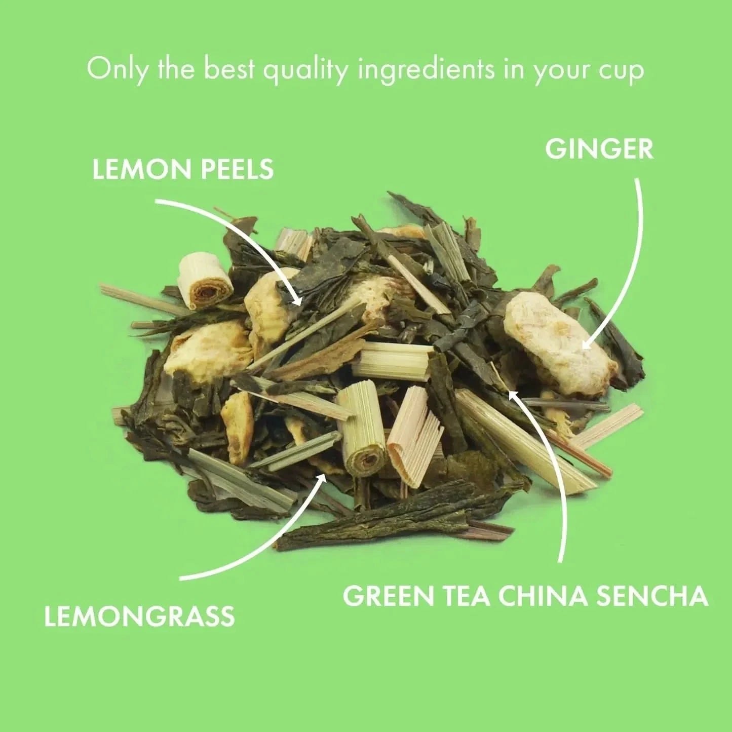 Ginger Lemon ORGANIC - Green tea - Branded - infusion.organic