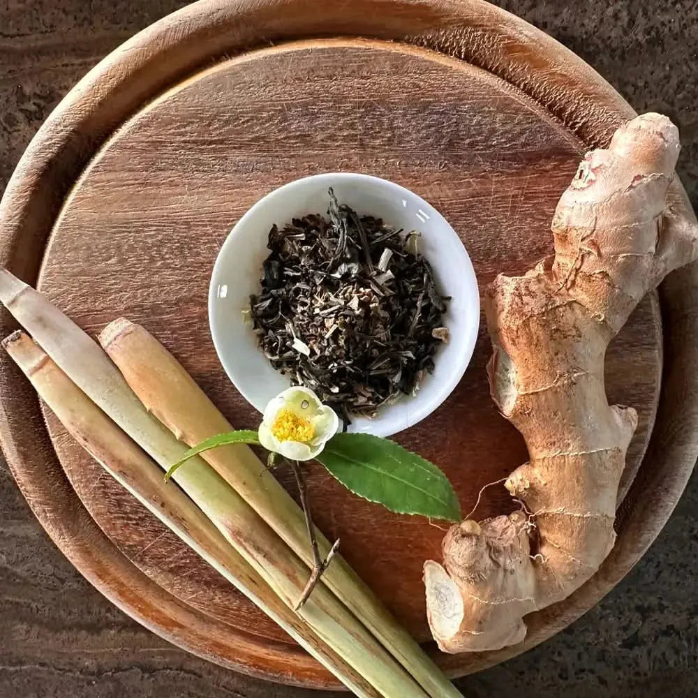 Green Tea, Ginger and Lemongrass 50g - Green Tea - Green Tea - infusion.organic