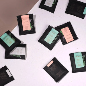 Herbal tea sachet NORDIC BLACK, case of 50pcs, organic tea-Plūkt-infusion.organic