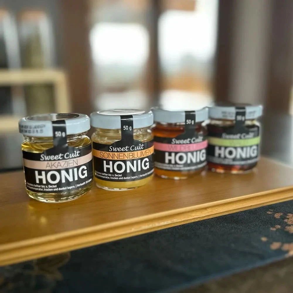 Forest Honey, Acacia, Flowers and Sunflower Set 4x50g - Honey - Honey - infusion.organic