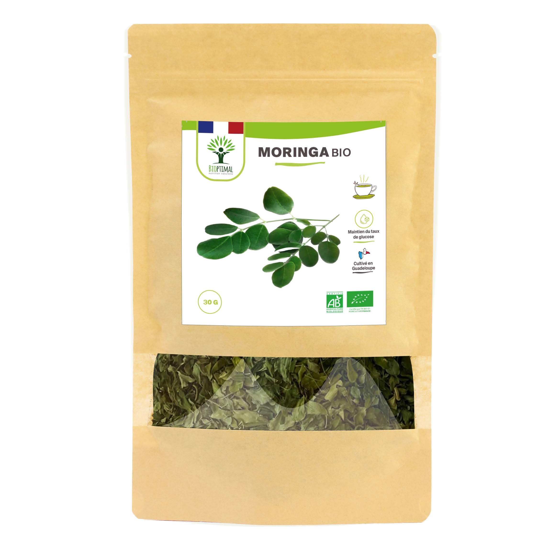 Feuilles de moringa bio - Bioptimal Bioptimal Infusion infusion.organic