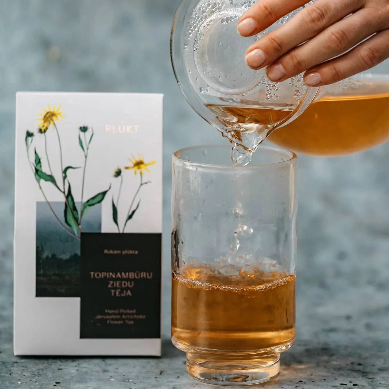 Jerusalem Artichoke Flower Tea -certified organic herbal te-Plūkt-infusion.organic