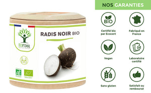 Radis noir bio gélules - Bioptimal Bioptimal Complément alimentaire infusion.organic