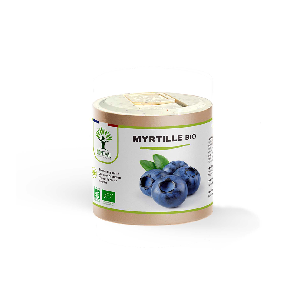 Myrtille bio gélules - Bioptimal Bioptimal Complément alimentaire infusion.organic