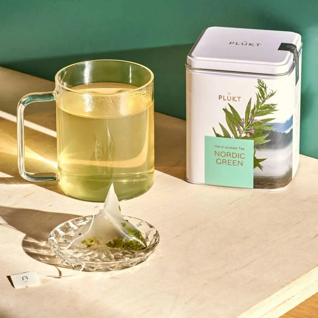 Nordic Green Tea - decaf, morning herbal tea, organic,bagged-Plūkt-infusion.organic