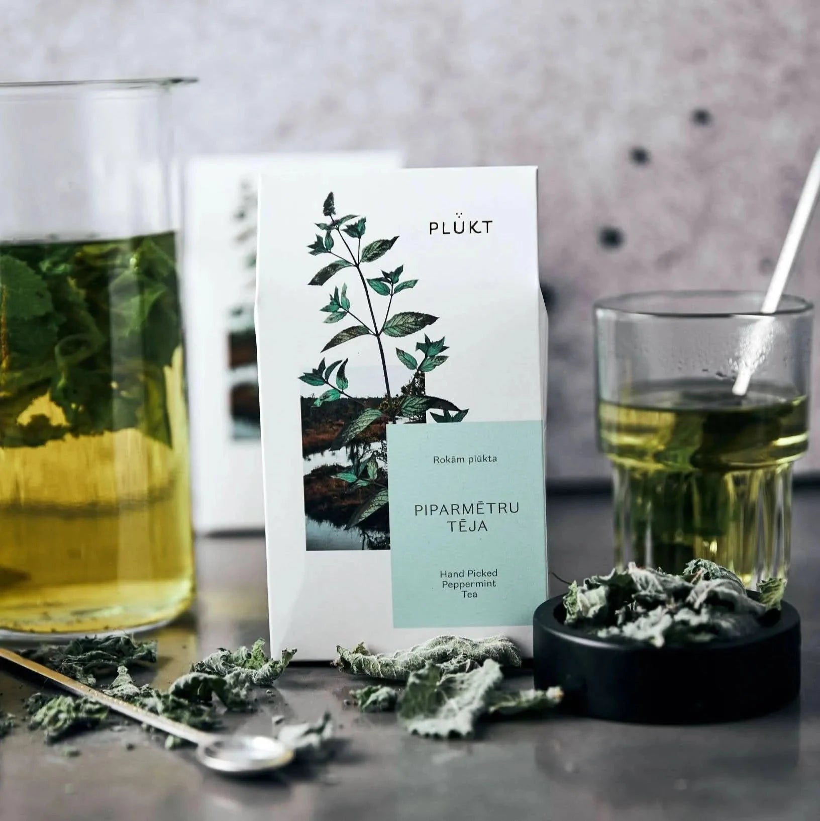 Peppermint Tea - whole loose leaves, Nordic mint-Plūkt-infusion.organic