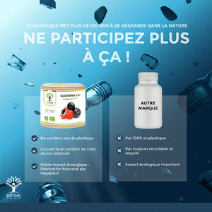 Guarana bio gélules - Bioptimal Bioptimal Complément alimentaire infusion.organic