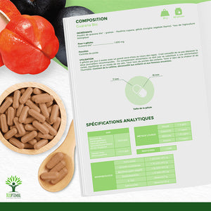 Guarana bio gélules - Bioptimal Bioptimal Complément alimentaire infusion.organic