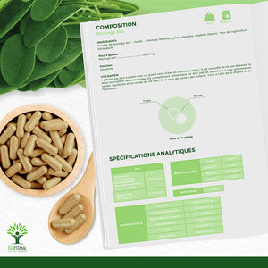 Moringa bio gélules - Bioptimal Bioptimal Complément alimentaire infusion.organic
