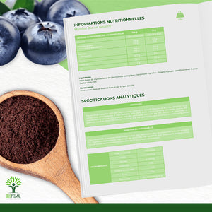 Myrtille bio poudre - Bioptimal Bioptimal Superaliment infusion.organic