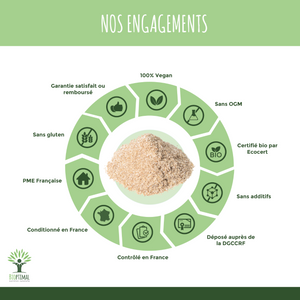 Psyllium bio poudre - Bioptimal Bioptimal Superaliment infusion.organic