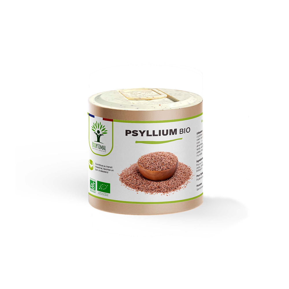Psyllium bio gélules - Bioptimal Bioptimal Complément alimentaire infusion.organic