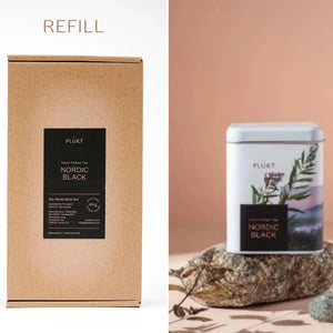 REFILL tea package NORDIC BLACK tea 25 bags, organic herbal-Plūkt-infusion.organic