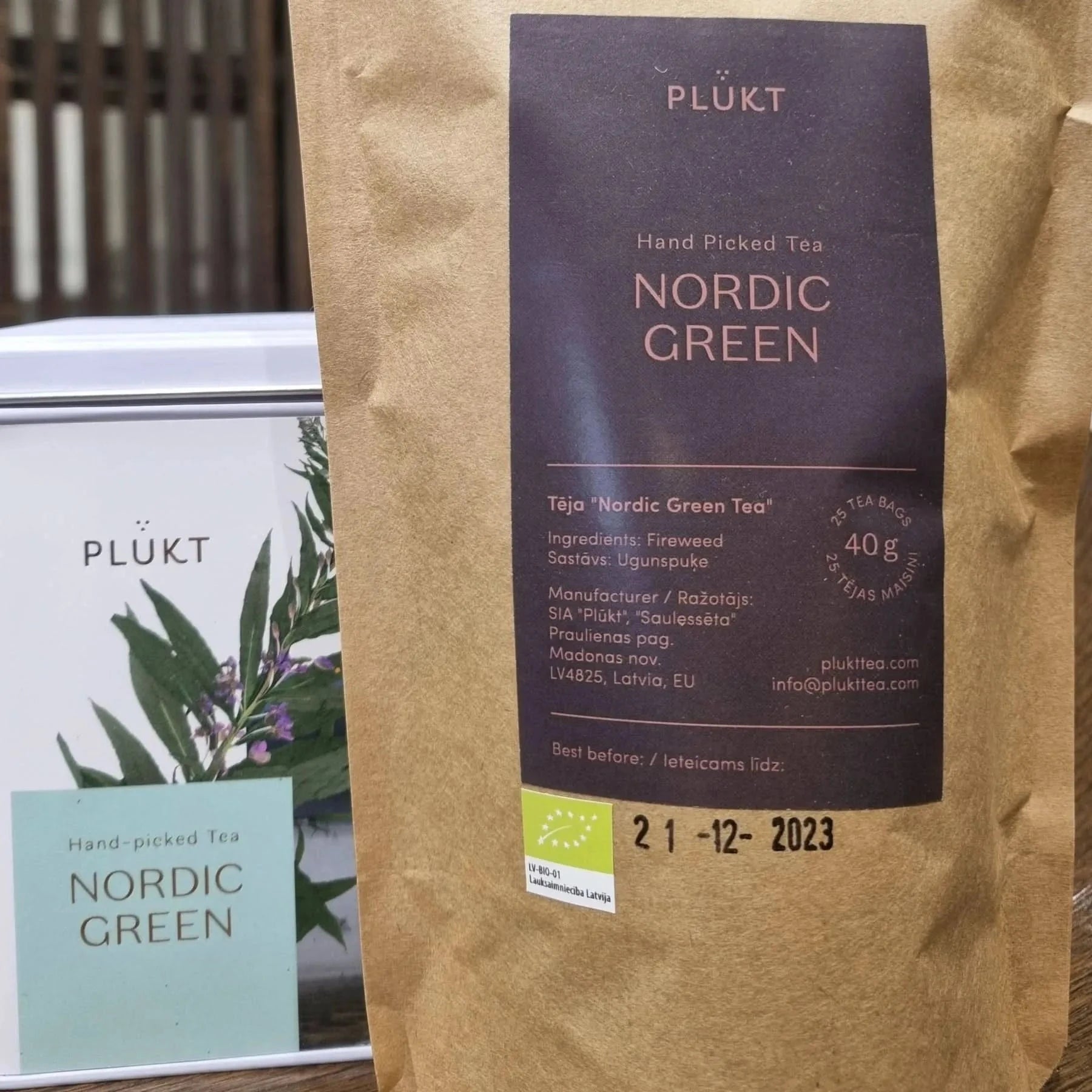 REFILL tea package NORDIC GREEN tea 25 bags, herbal organic-Plūkt-infusion.organic