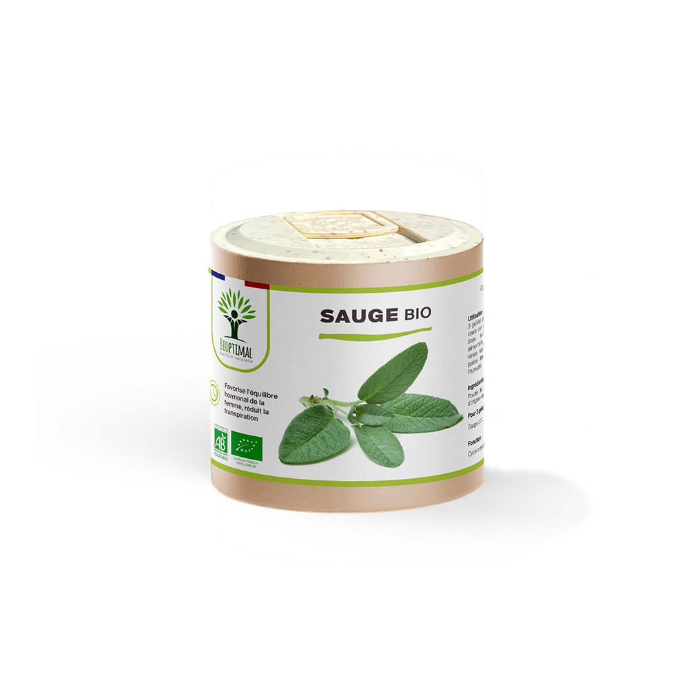 Sauge bio gélules - Bioptimal Bioptimal Complément alimentaire infusion.organic