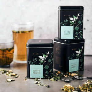 Tea Blend White Night - calming evening herbal , relaxing-Plūkt-infusion.organic