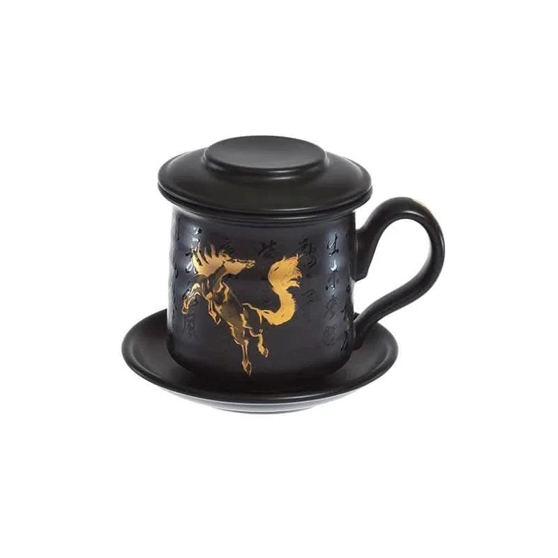 Mug Lin's Ceramic Studio 300 ml - Ceramic - Horse - Teacup - Accessories - infusion.organic