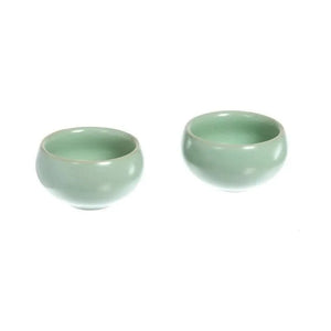 Round Ru porcelain cups 40 ml 2 pcs - Teacup - Accessories, Set, Tea ceremony, Teacup - infusion.organic