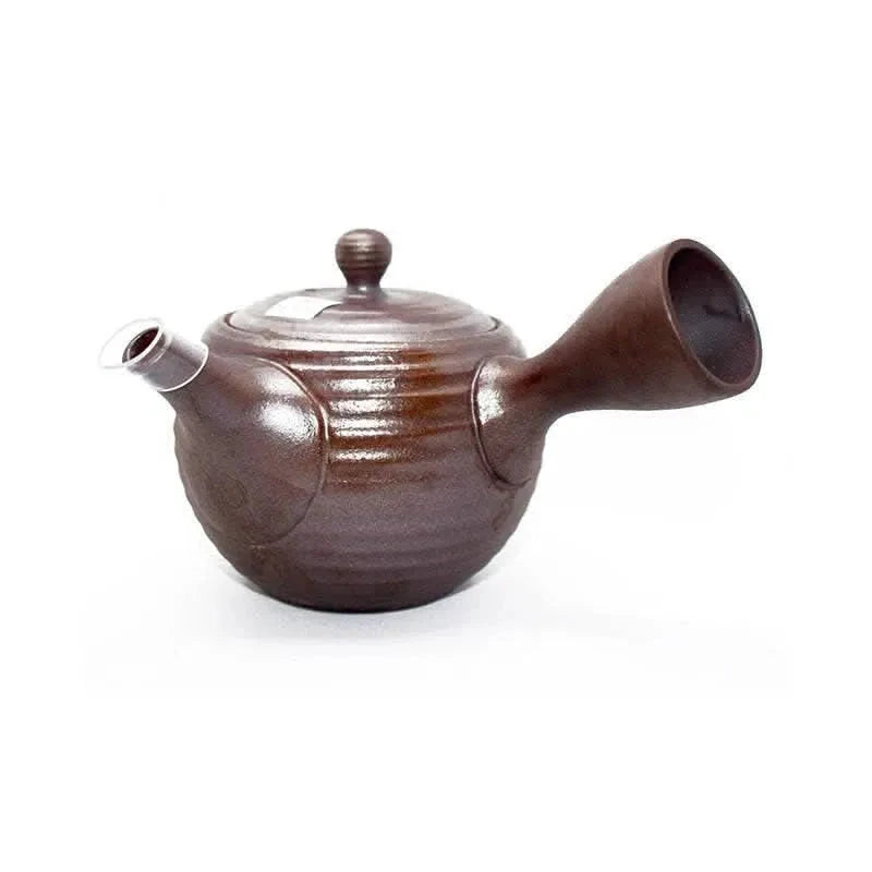 Japanese Tokoname kyusu in dark brown ceramic 270 ml - Teapot - Tea ceremony, Teapot - infusion.organic