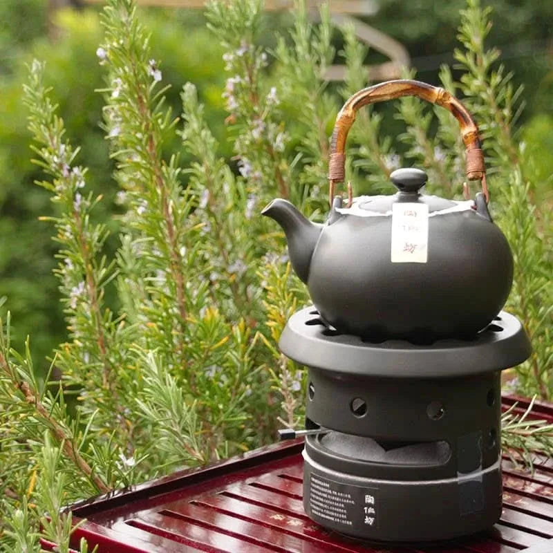 Lin's Ceramic Studio black stove kettle set - Teapot - set, Teapot - infusion.organic