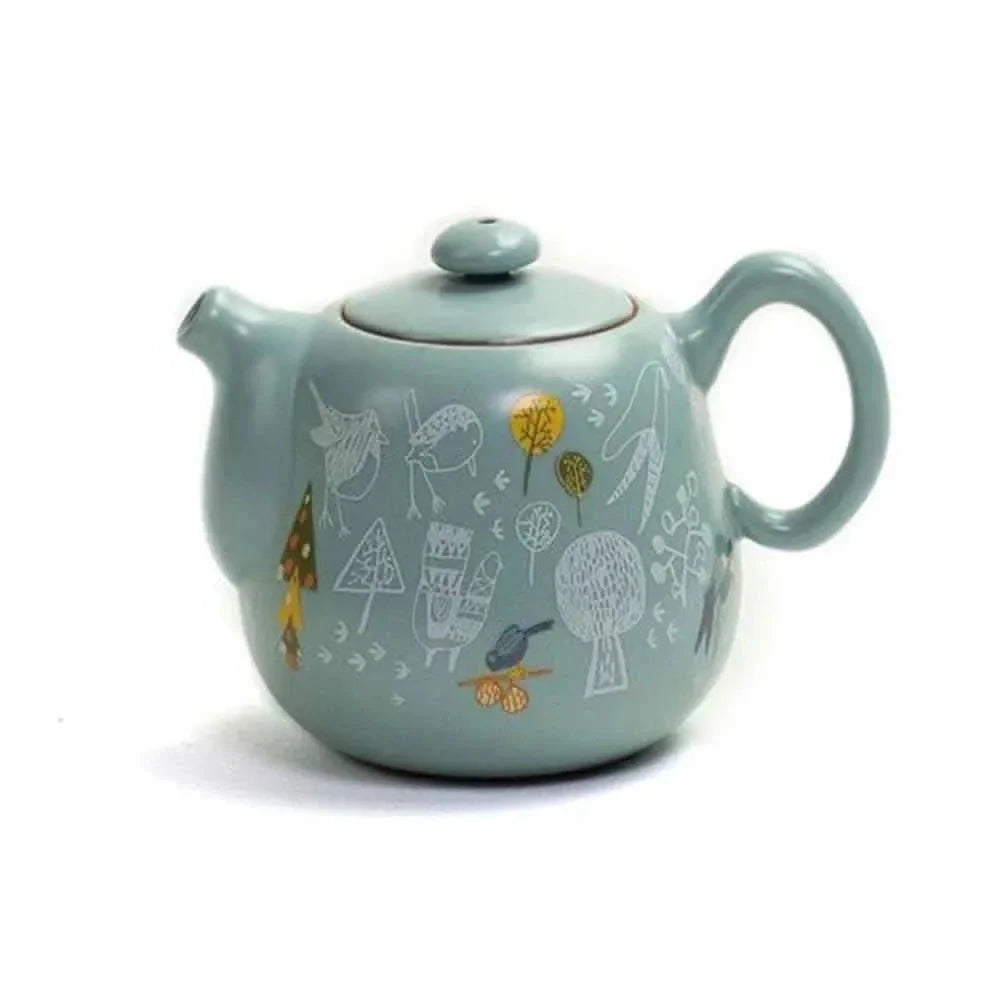 Teapot Ru Decorated Lin's Ceramics Studio 190 ml - Teapot - Accessories, Teapot - infusion.organic