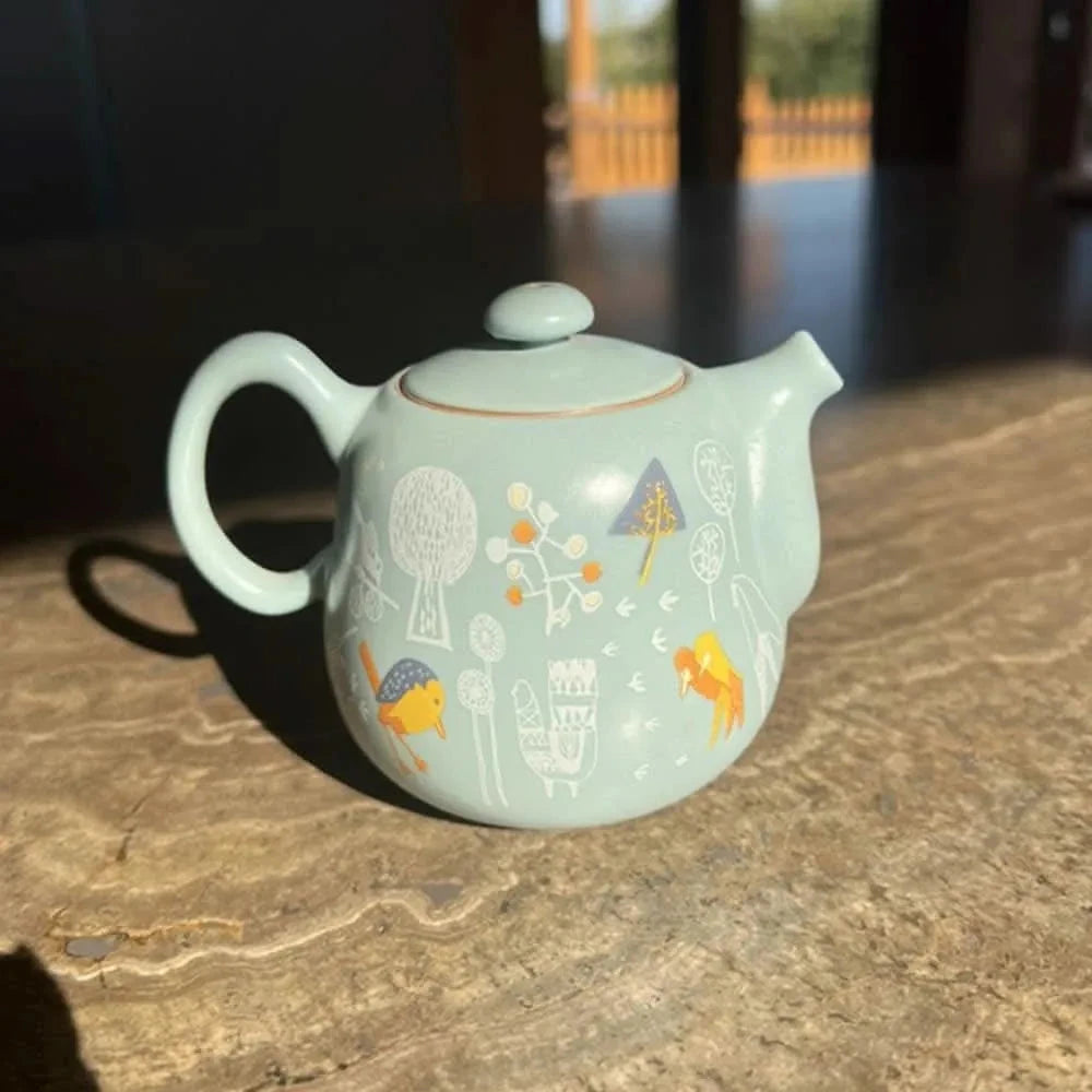 Teapot Ru Decorated Lin's Ceramics Studio 190 ml - Teapot - Accessories, Teapot - infusion.organic
