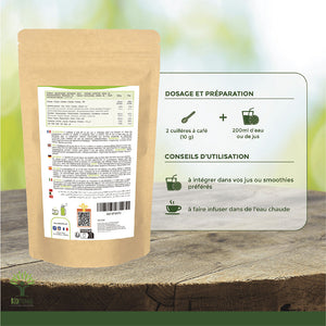 Ashwagandha bio poudre - Bioptimal Bioptimal Superaliment infusion.organic