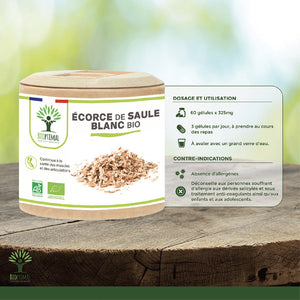 Ecorce de saule bio gélules - Bioptimal Bioptimal Complément alimentaire infusion.organic
