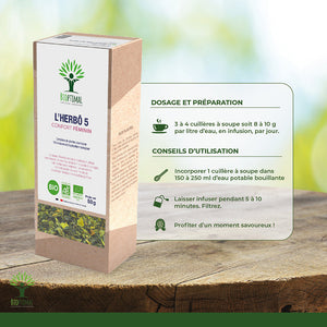 L'herbô 5 confort féminin - Bioptimal Bioptimal Infusion infusion.organic