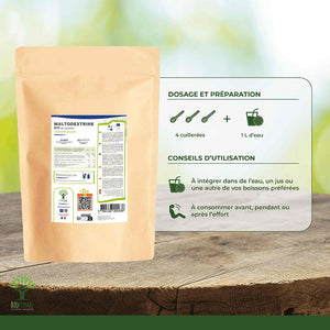 Maltodextrine bio poudre - Bioptimal Bioptimal Nutrition sportive infusion.organic
