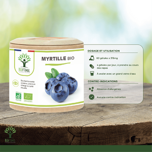 Myrtille bio gélules - Bioptimal Bioptimal Complément alimentaire infusion.organic