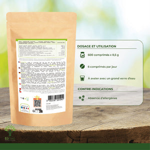 Mix Spiruline et Acérola bio comprimés - Bioptimal Bioptimal Superaliment infusion.organic