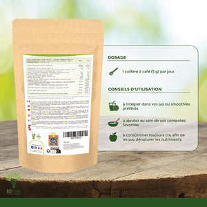 Spiruline bio paillettes - Bioptimal Bioptimal Superaliment infusion.organic