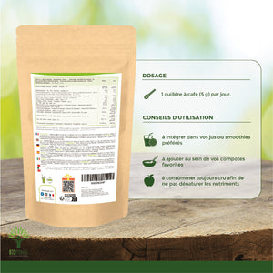 Spiruline bio poudre - Bioptimal Bioptimal Superaliment infusion.organic