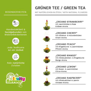 Tea Flowers Mix - Gift Set Blooming Tea With Glass Jug - Blooming Tea, Tea Collections - Blooming Tea, Tea Collections - infusion.organic